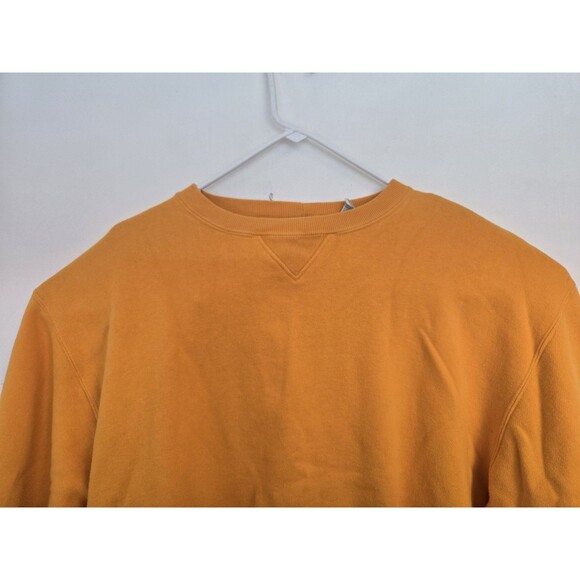 VTG GAP Sweatshirt Mens M Yellow Athletic Sweats Blank Essential 90s Y2K Baggy - Picture 2 of 10